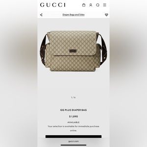 GUCCI GG PLUS DIAPER BAG
